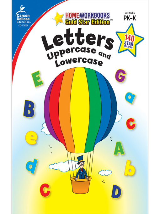 Title details for Letters: Uppercase and Lowercase, Grades PK--K by Carson Dellosa Education - Available